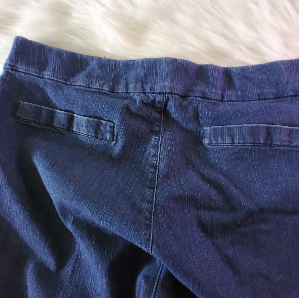 Chic womens petite jean elastic waist size 16p pull om classic - Picture 4 of 10